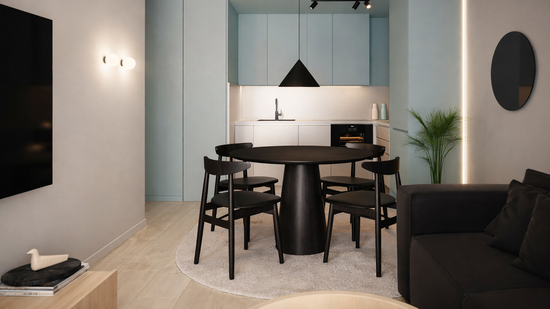 Projekt wnętrz mieszkania inwestycyjnego w Poznaniu – 50 m²