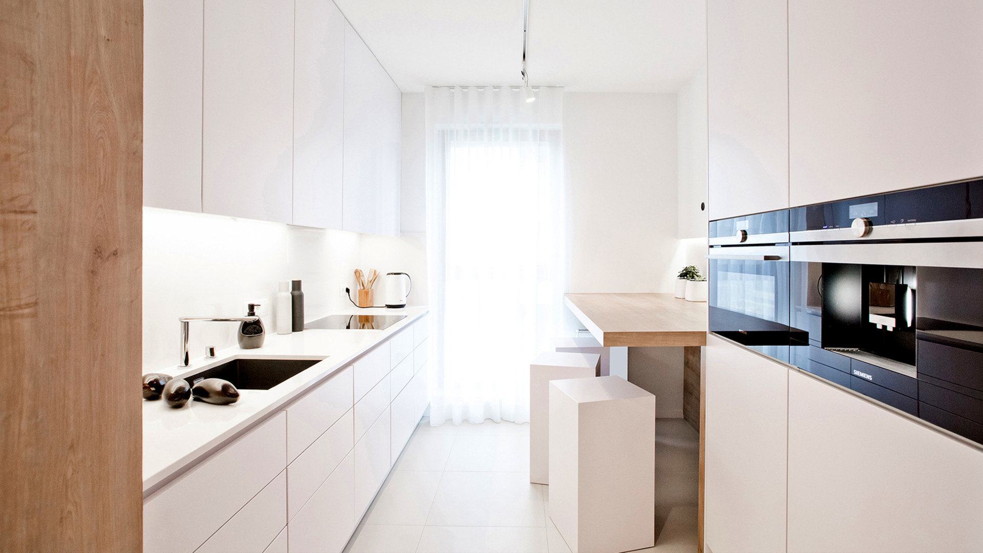 Minimalistyczny projekt wnętrza mieszkania 54 m² w Poznaniu