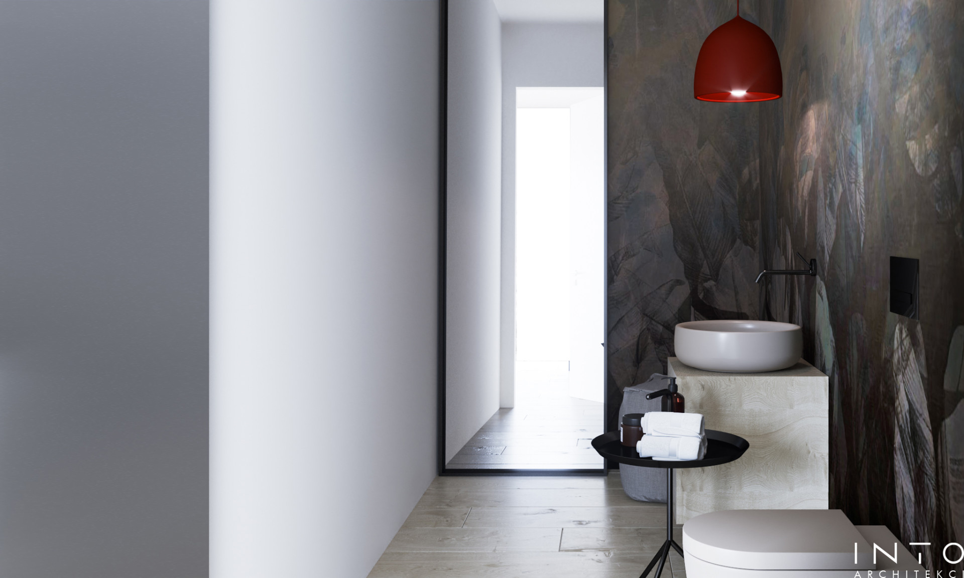 Projekt wnętrz domu w Gdańsku – elegancki ciepły minimalizm