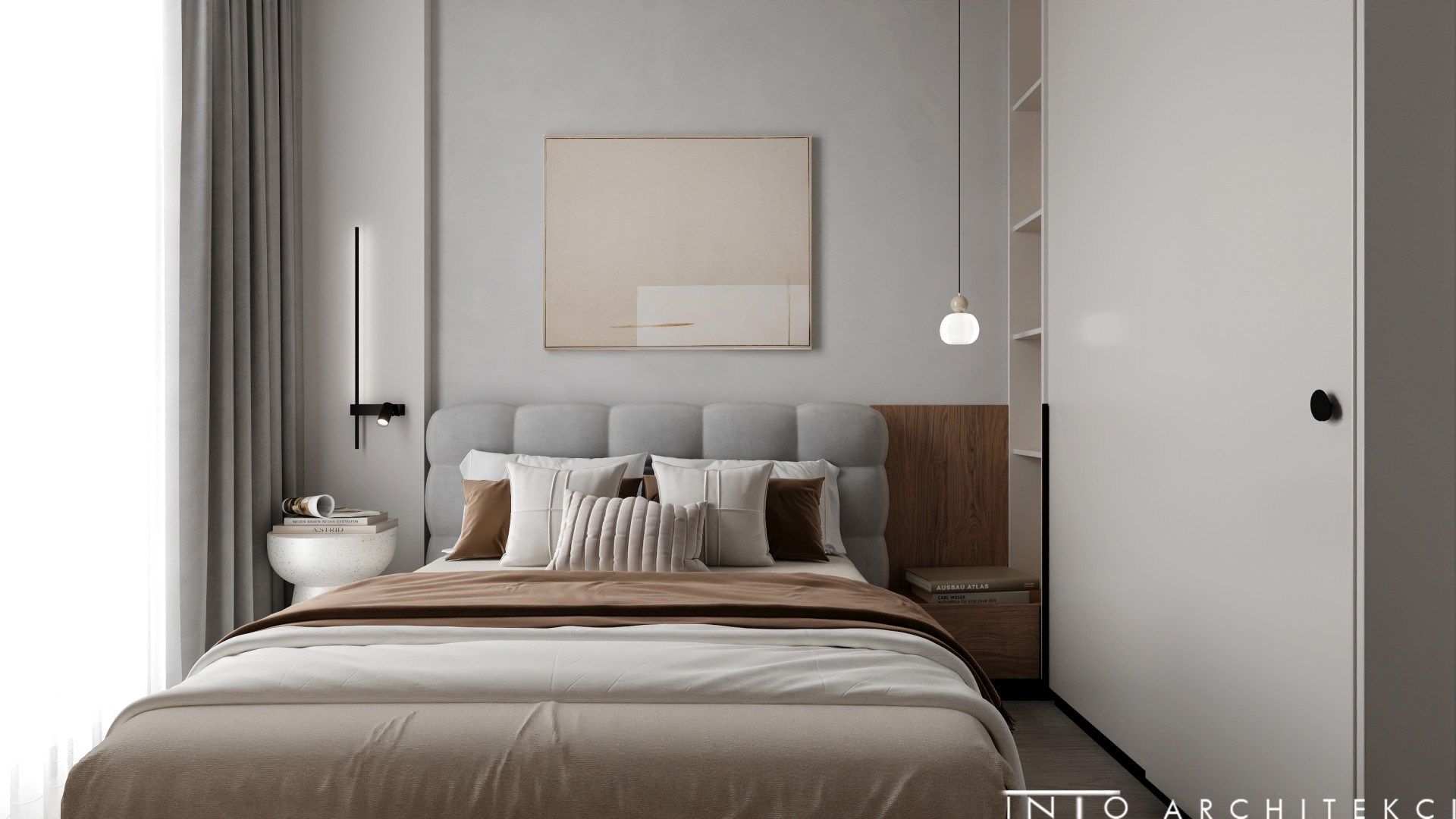 Projekt wnętrz mieszkania inwestycyjnego w Poznaniu – 35 m²