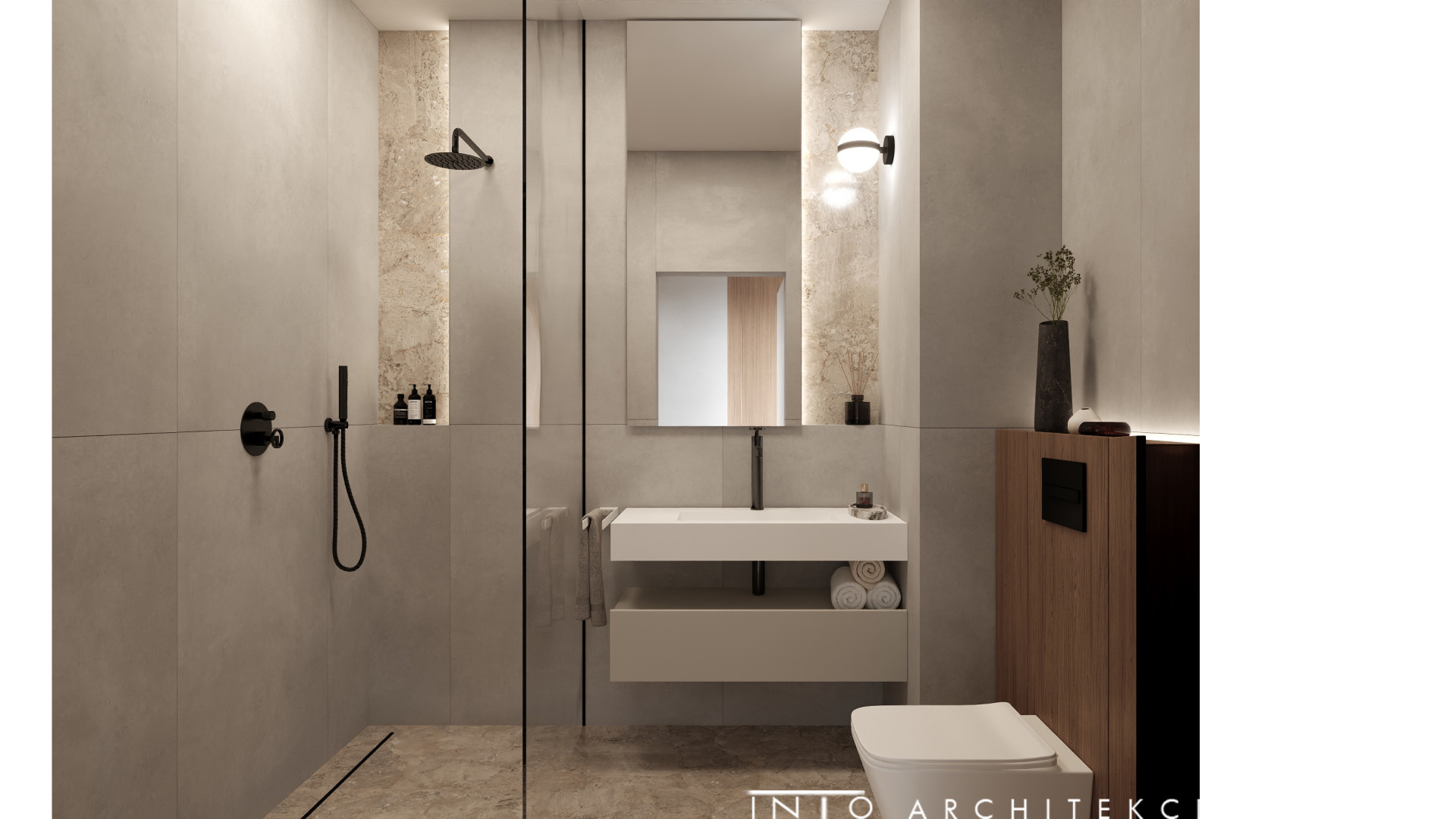 Projekt wnętrz mieszkania inwestycyjnego w Poznaniu – 35 m²