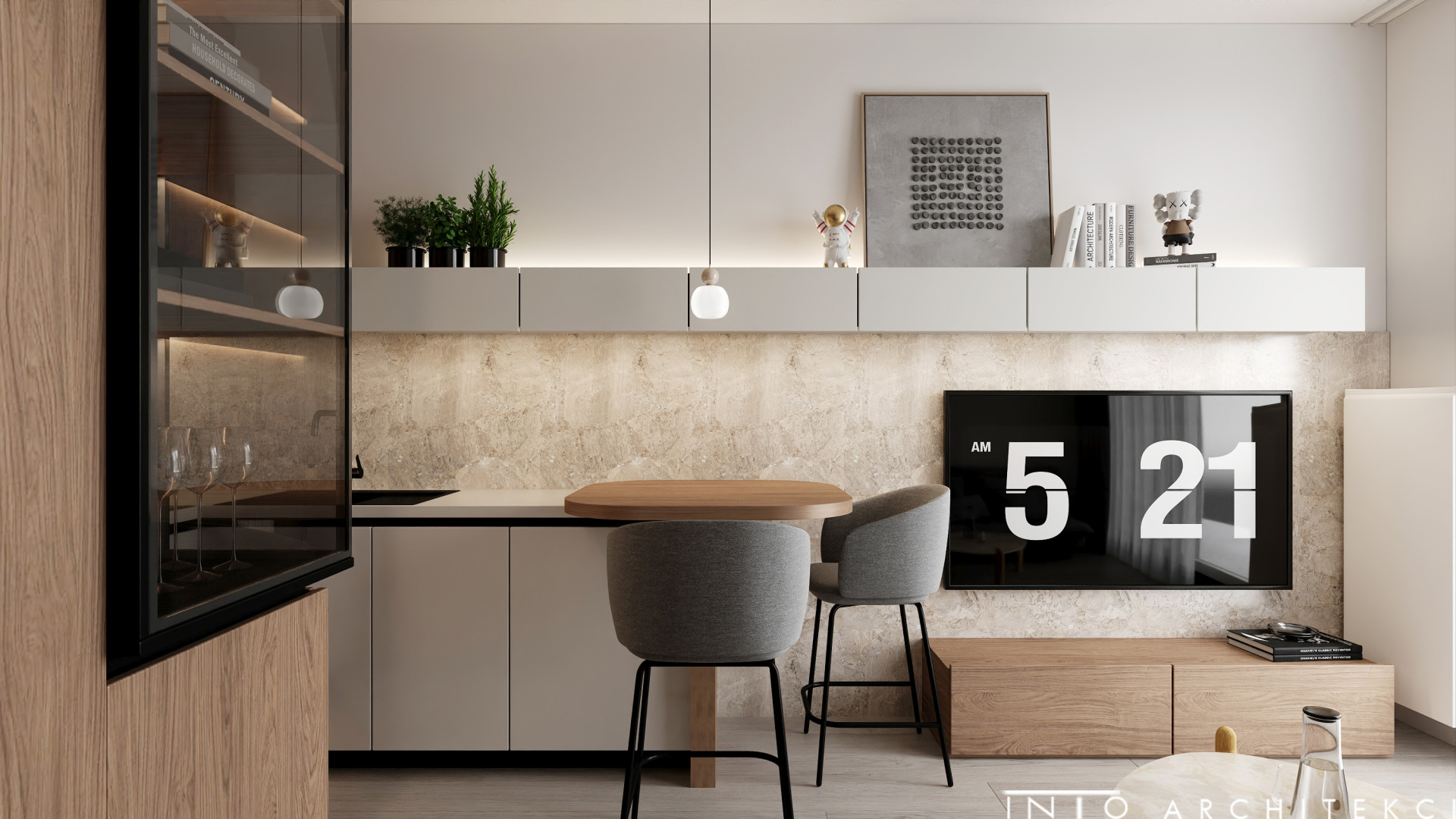 Projekt wnętrz mieszkania inwestycyjnego w Poznaniu – 35 m²