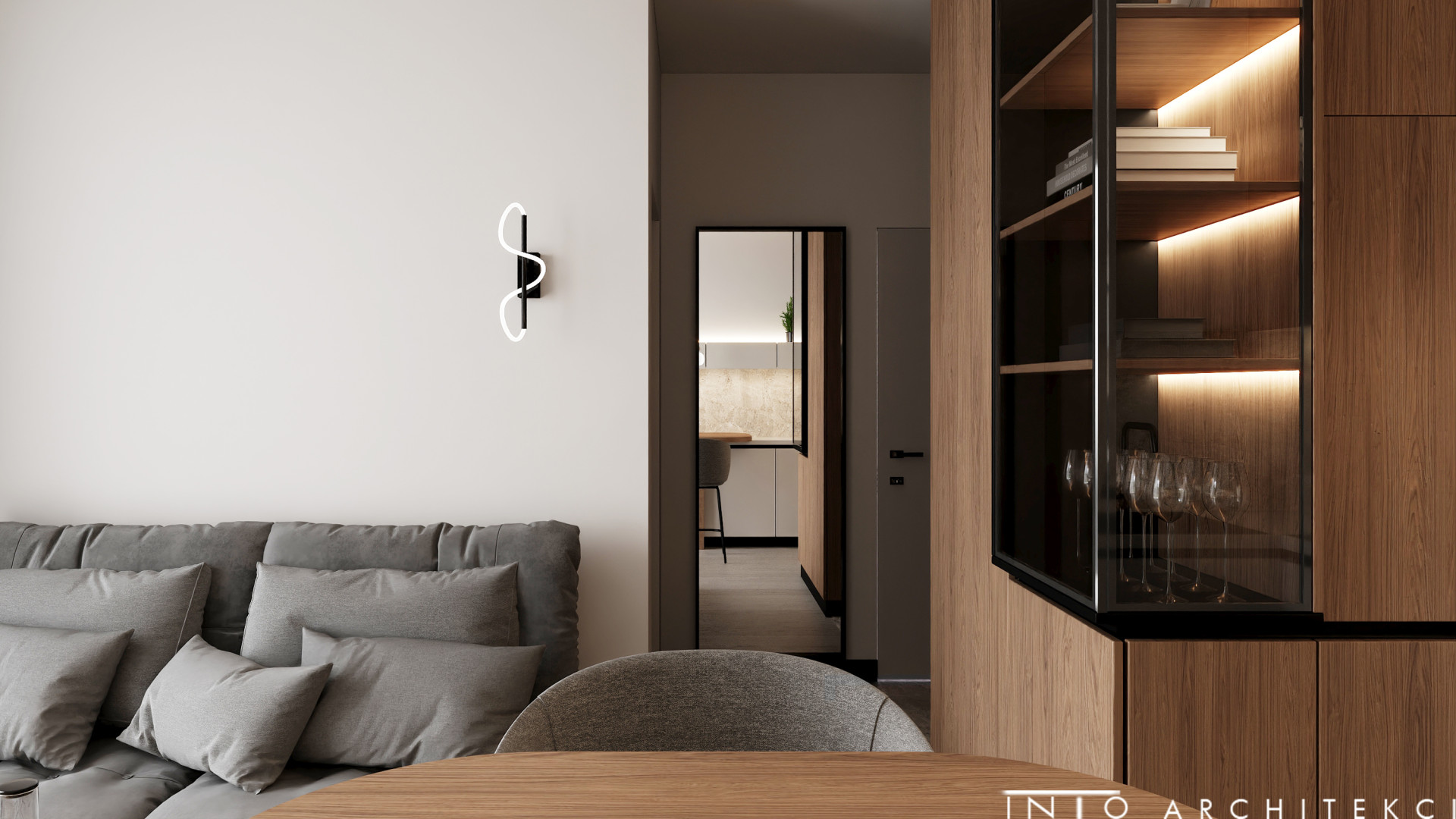 Projekt wnętrz mieszkania inwestycyjnego w Poznaniu – 35 m²