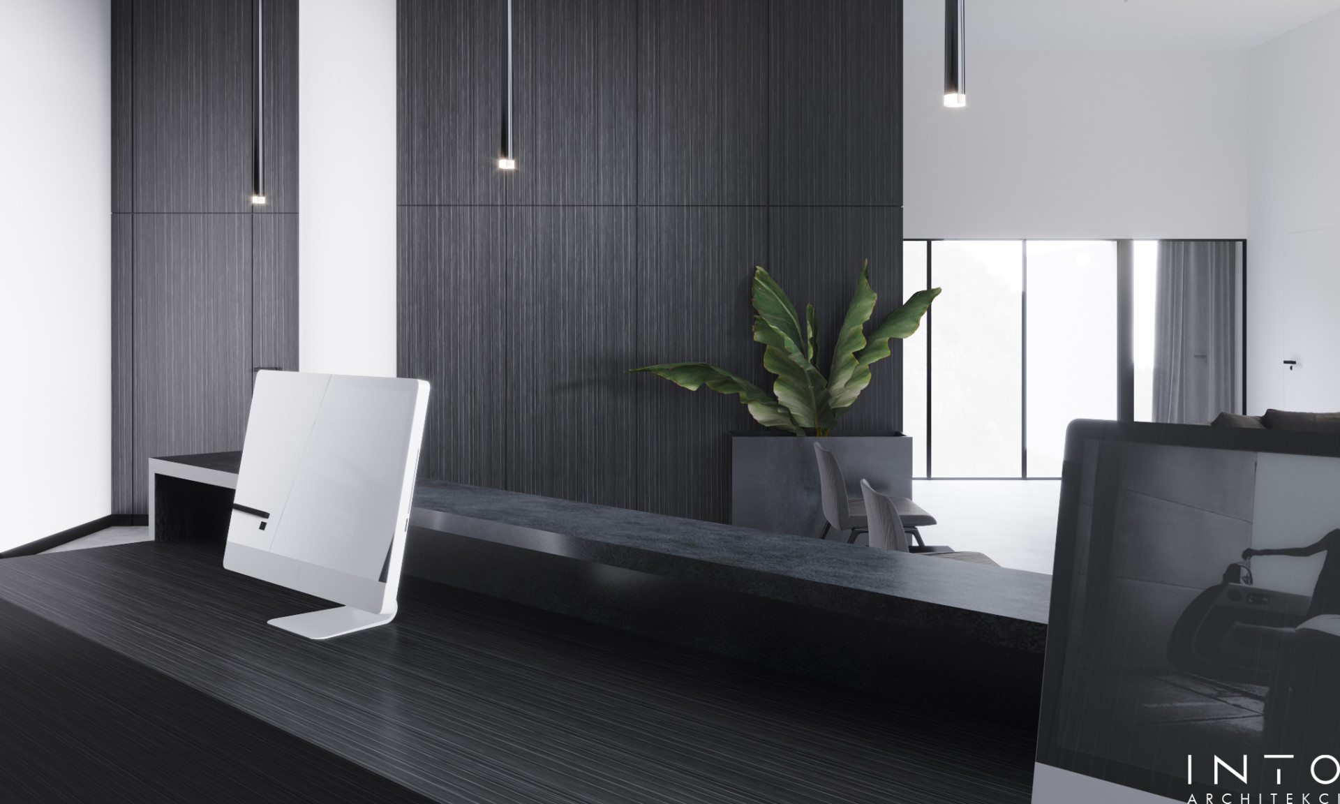 Projekt strefy zarządu w biurze w Poznaniu – 320 m² nowoczesnej przestrzeni