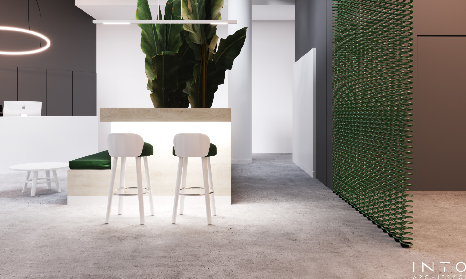 Nowoczesna przestrzeń biurowa – projekt wnętrz w stylu eco