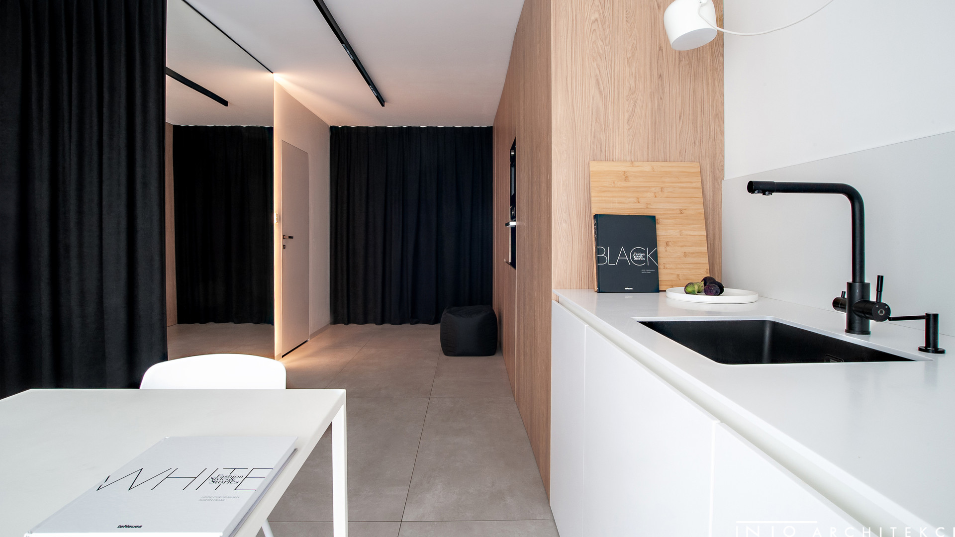 Studio w Gdańsku Letnica – projekt minimalistycznego mieszkania 47 m²