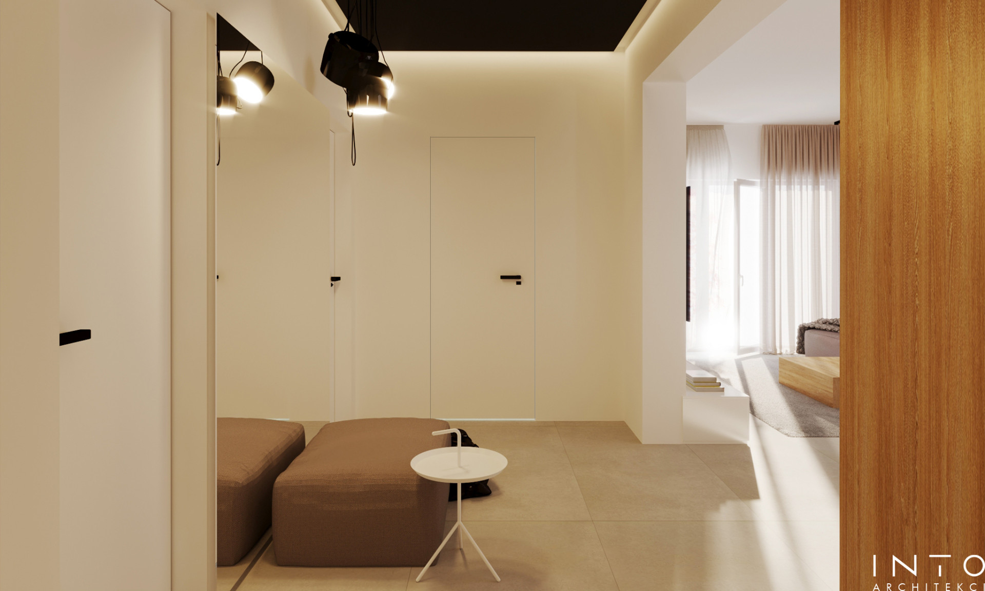 Nowoczesny dom 140 m² Ostrów – projekt wnętrz minimalistycznych