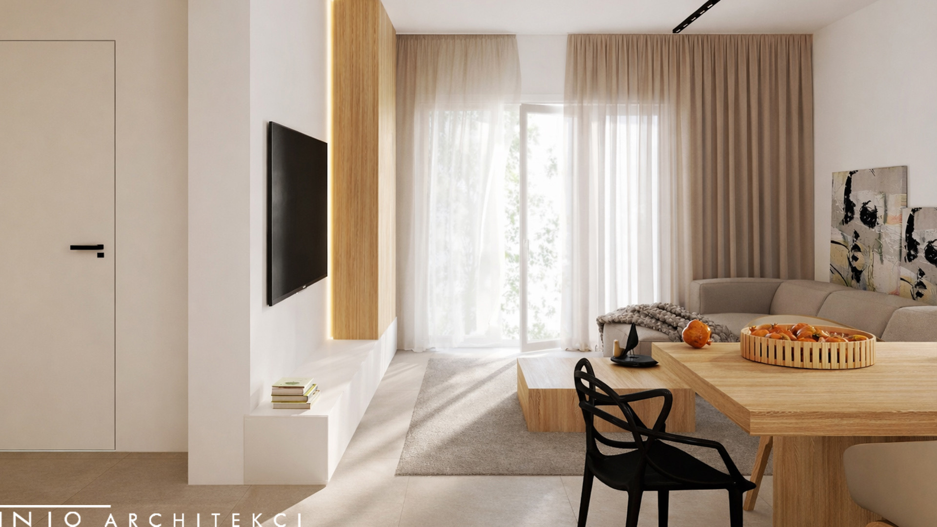 Nowoczesny dom 140 m² Ostrów – projekt wnętrz minimalistycznych