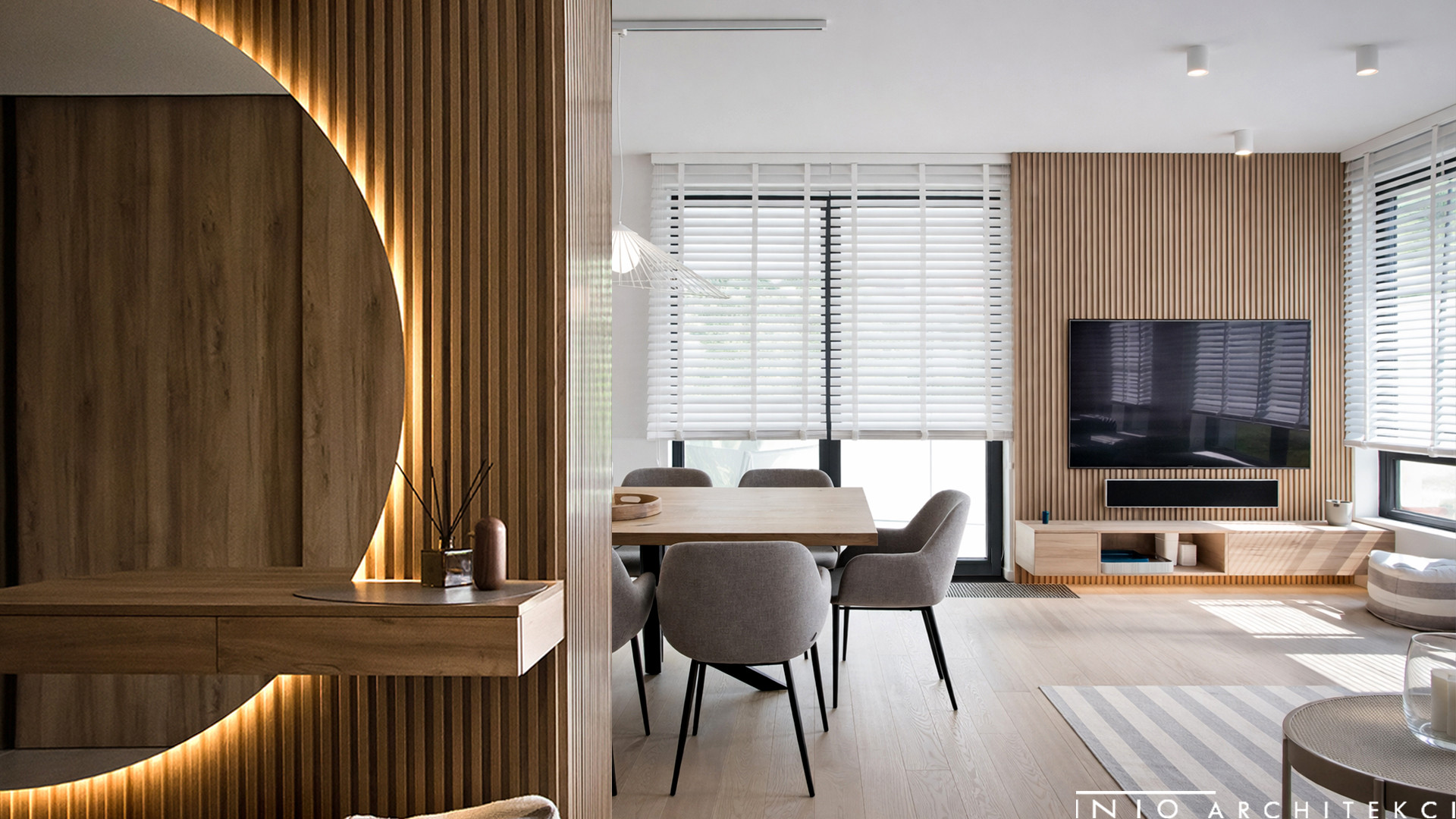 Nadmorski apartament w Sopocie – projekt wnętrza blisko plaży