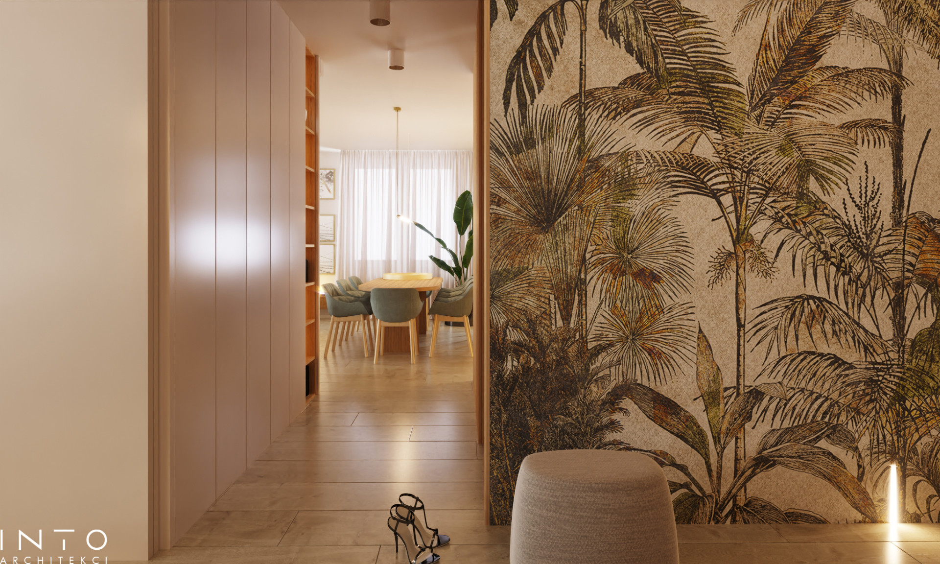 Apartament Kraków – jasna przestrzeń z możliwością otwarcia wnętrza